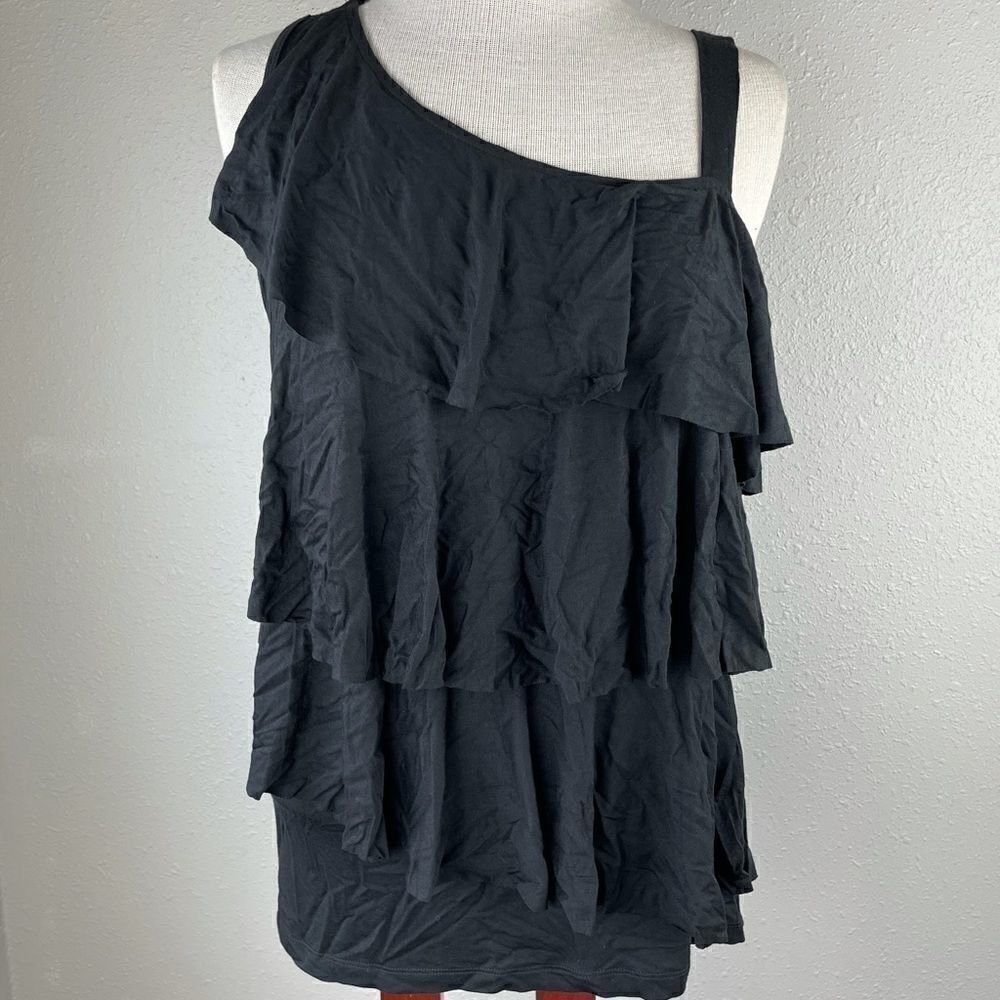 NWT August Silk Black Tank Top Size M